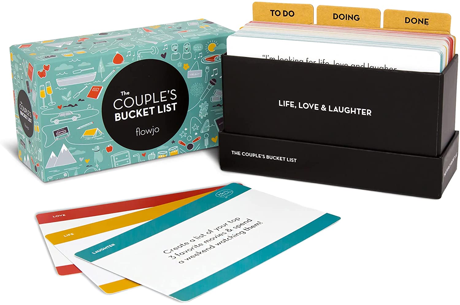 The Couples Bucket list, Box Open, with cards