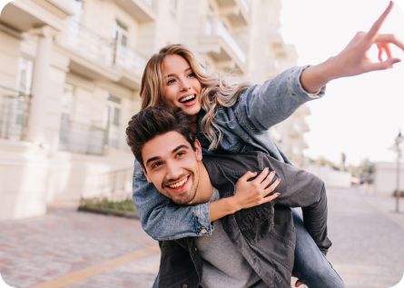 A couple visiting a new place together without spending a dime — example from the Life/Love/Laughter category of The Couples Bucket List