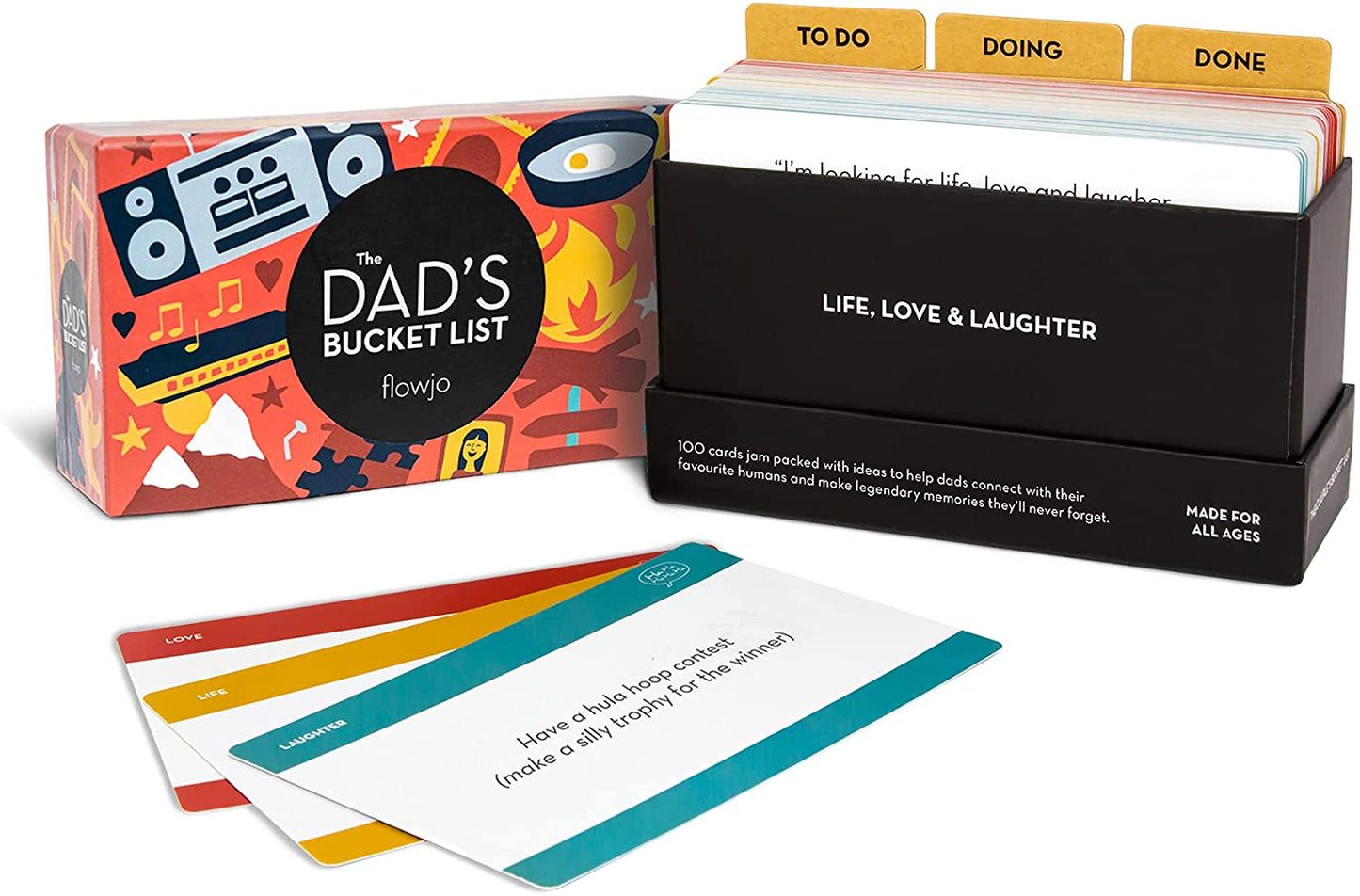  Flowjo Dad Bucket List – Fun and Exciting Family Games for  Everyone – Unique Card Games for Dads and Kids – Great Dad Birthday Gift for  Fathers Who Have Everything –