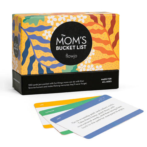 The Mom's Bucket List card deck by Flowjo — 100 mom-and-kid activity cards