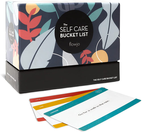 The Self Care Bucket List card deck by Flowjo — 100 self care ideas for adults